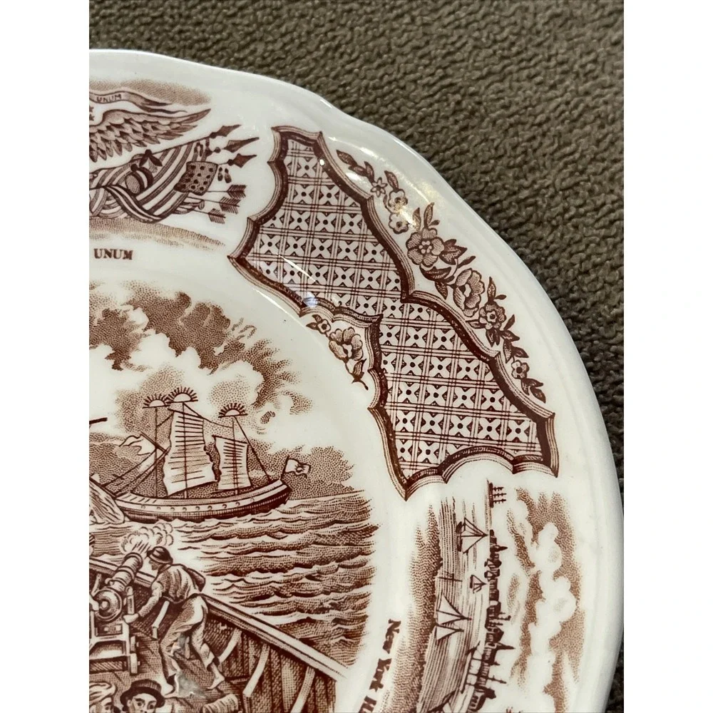 Alfred Meakin Fair Winds Salad Plates Staffordshire Chinese Export 7